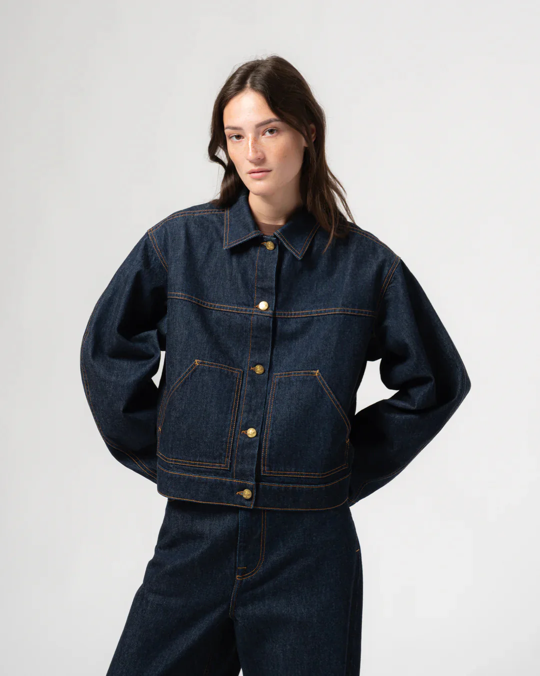 GIRLS OF DUST MIAMI JACKET - CENTURY DENIM - BLUE RINSE - Image 4