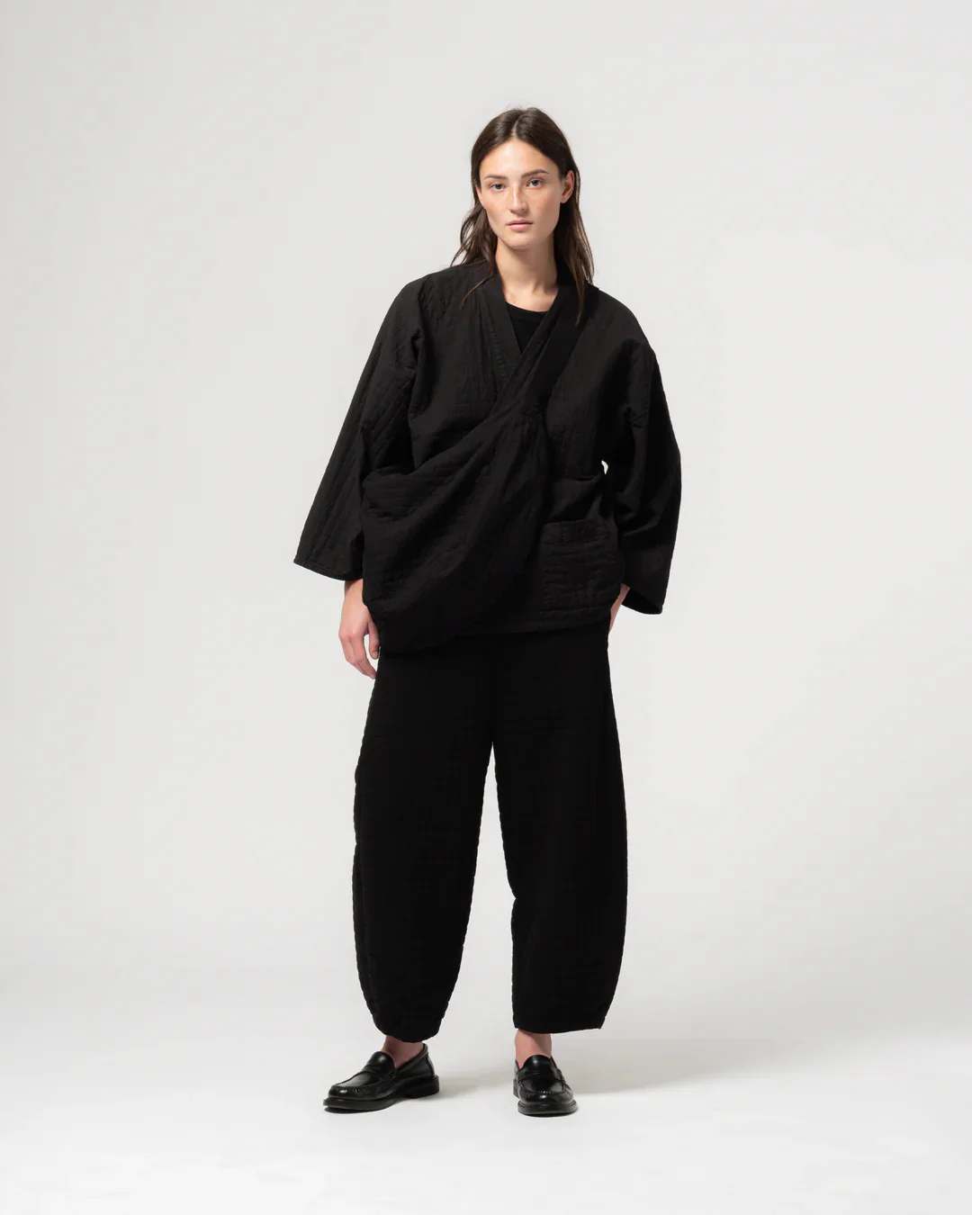 GIRLS OF DUST MOON BAG - SASHIKO COTTON - BLACK - Image 3