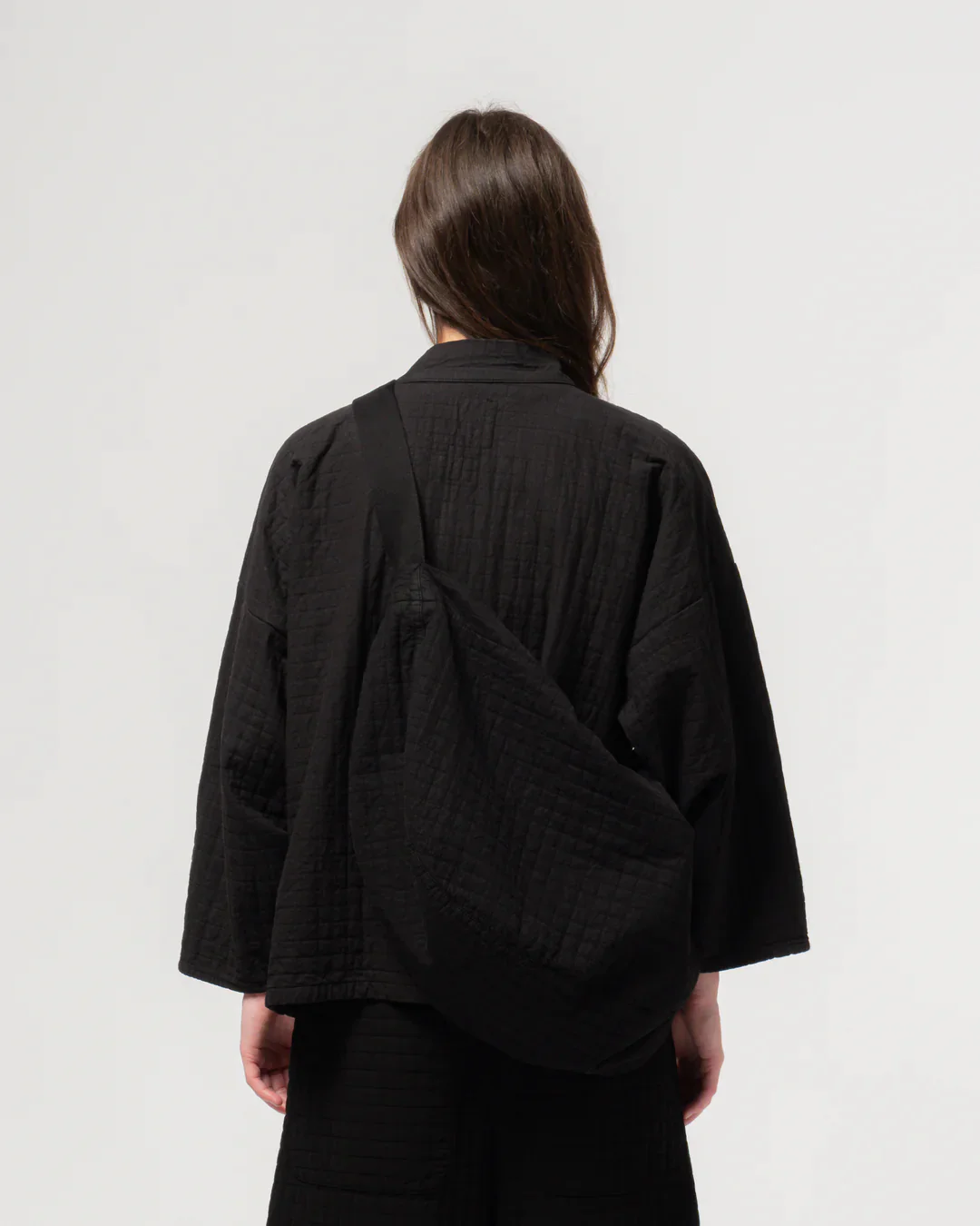 GIRLS OF DUST MOON BAG - SASHIKO COTTON - BLACK - Image 5