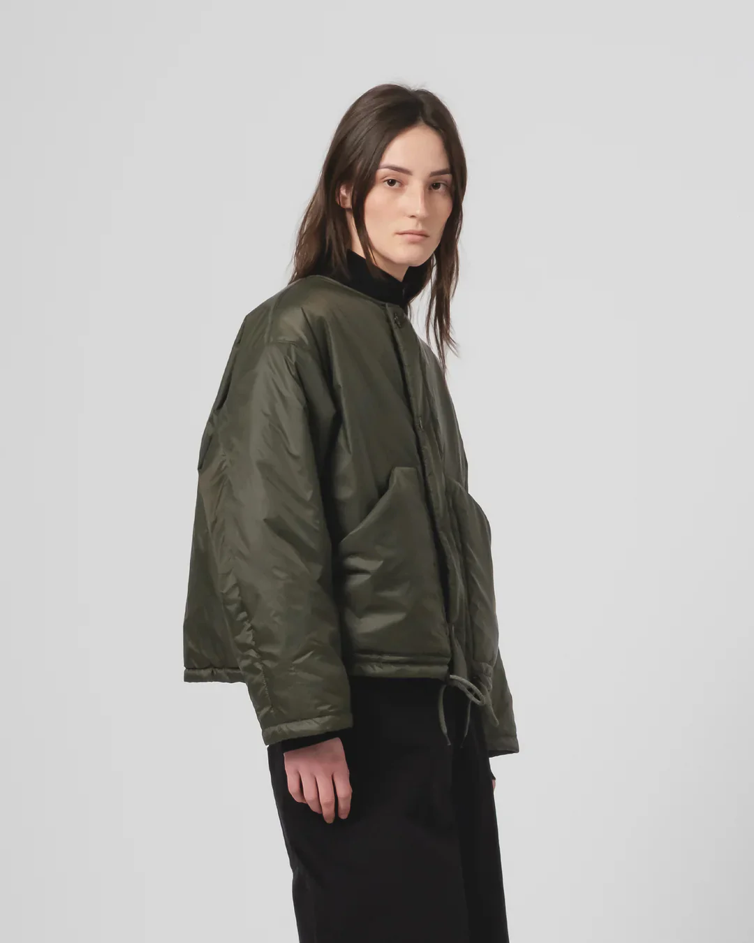 GIRLS OF DUST NUCLEAR JACKET FURY NYLON - DUSTY GREEN - Image 4