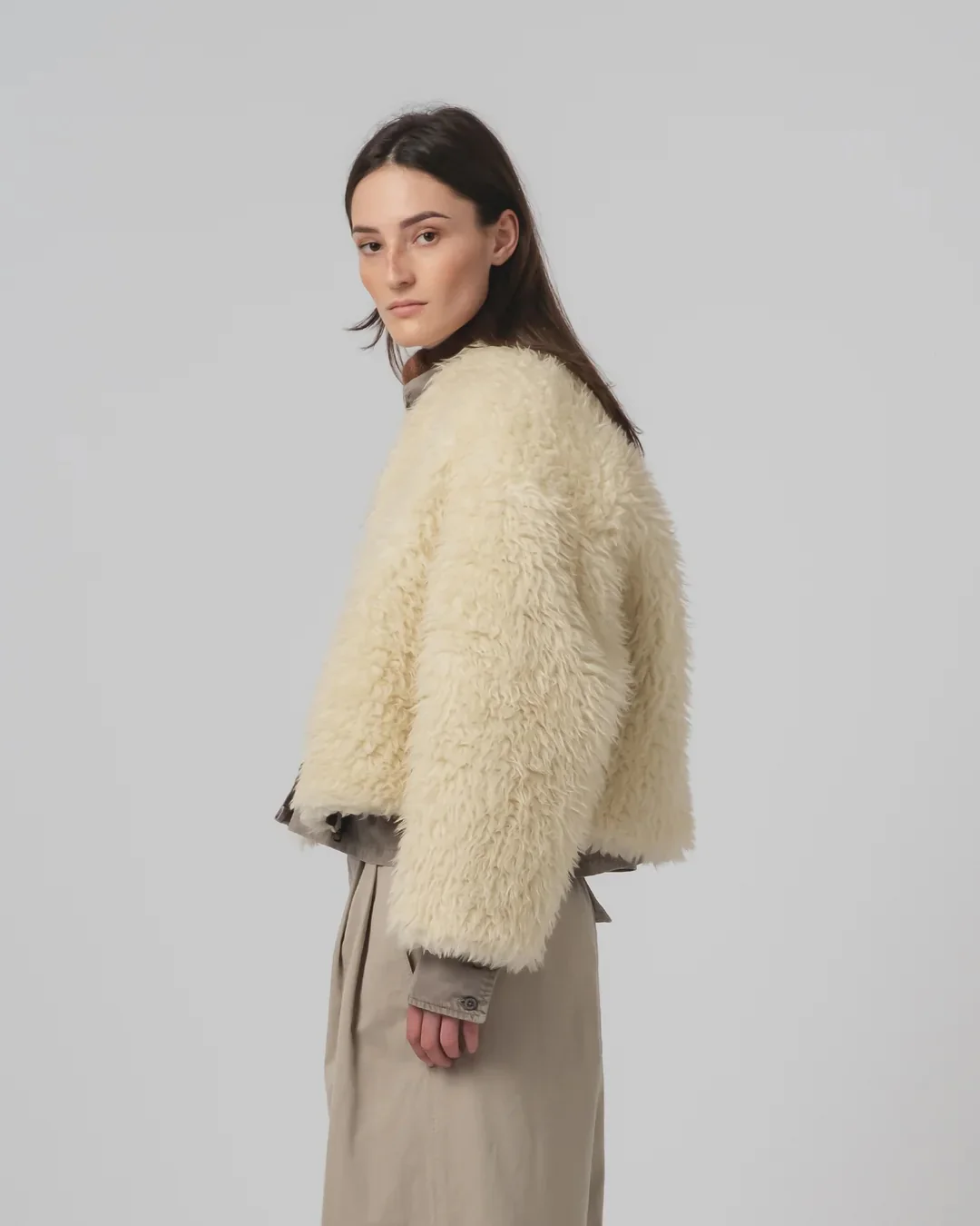 GIRLS OF DUST SHETLAND JACKET - ALASKA FLUFF - ECRU - Image 5