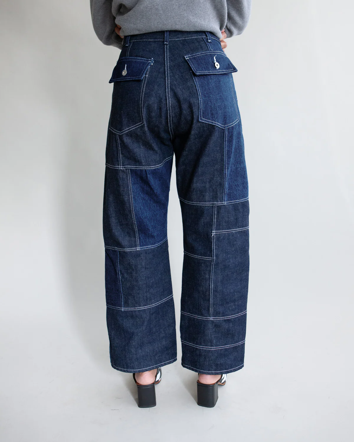 GOOD 'OL WHATS-HER-FACE by W'MENSWEAR FREEDOM FATIGUE TROUSER - DENIM - Image 3