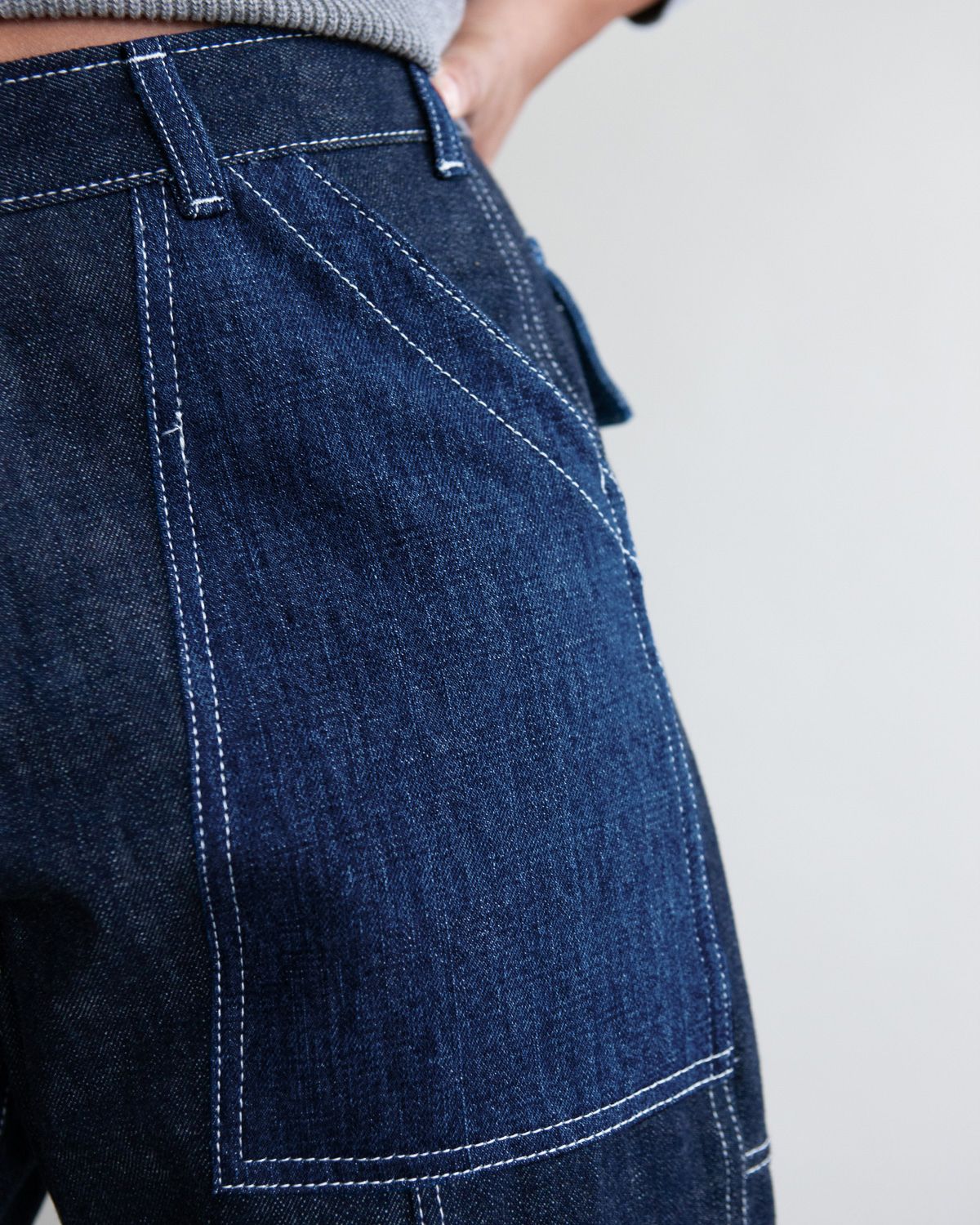 GOOD 'OL WHATS-HER-FACE by W'MENSWEAR FREEDOM FATIGUE TROUSER - DENIM - Image 5