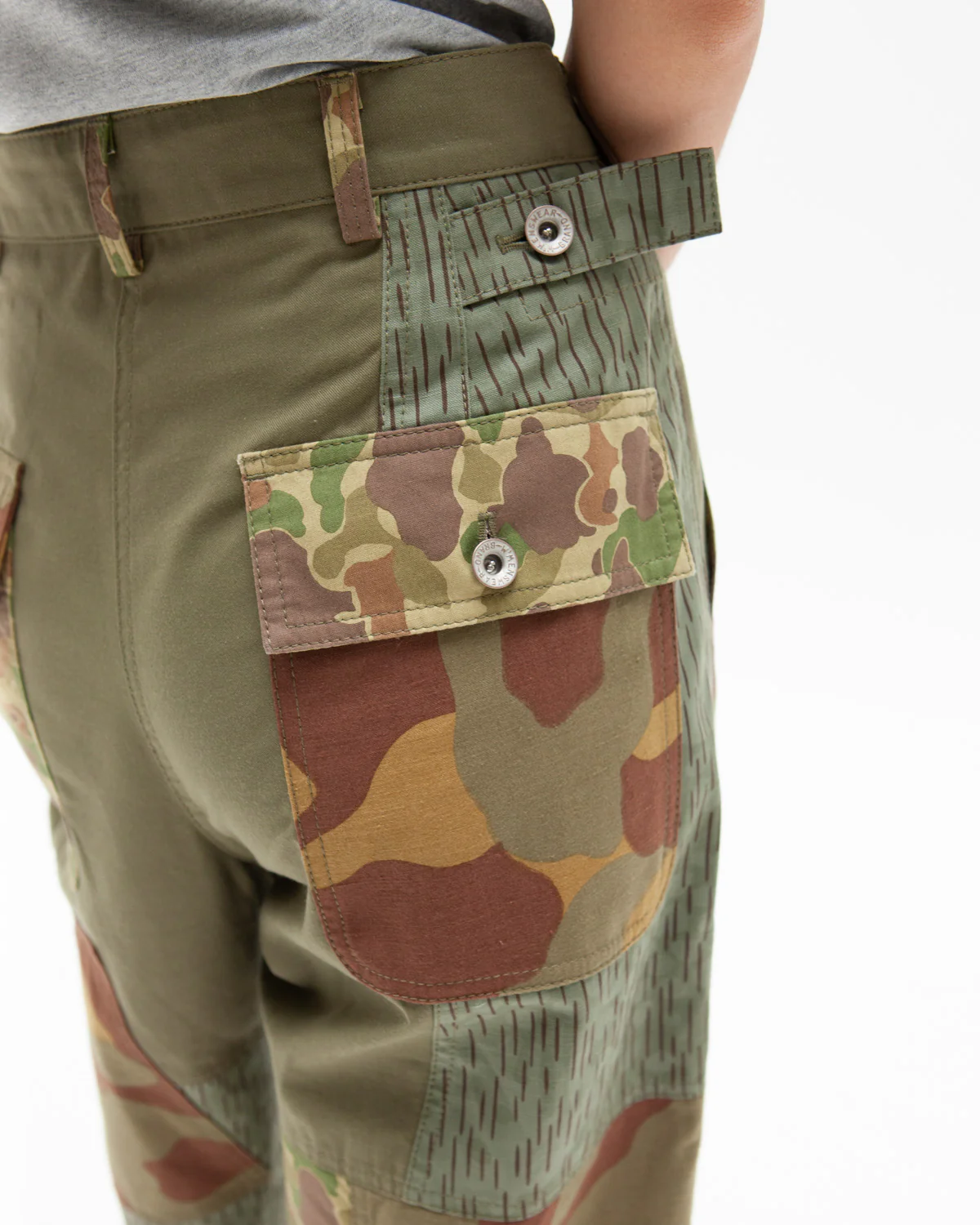 GOOD OL WHATS-HER-FACE BY W'MENSWEAR UNISEX FREEDOM FLIGHT TROUSER - ARMY CAMO - Image 5