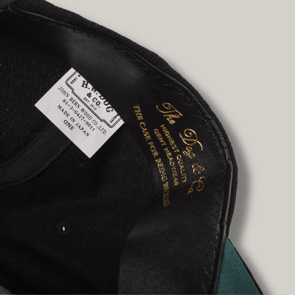 H.W. DOG & CO. BASEBALL CAP -  BLACK - Image 7