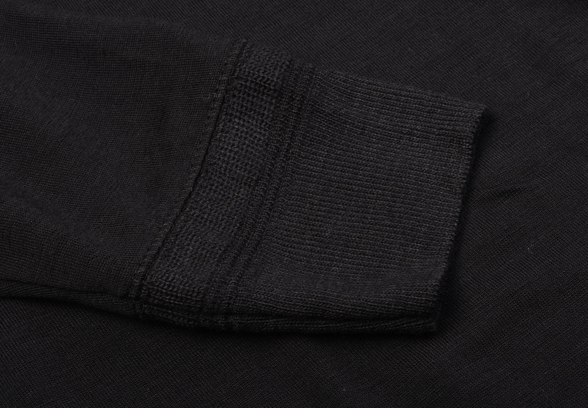 HEIMAT MERINO RAGLAN LONG SLEEVE TEE - SCHWARZ - Image 7