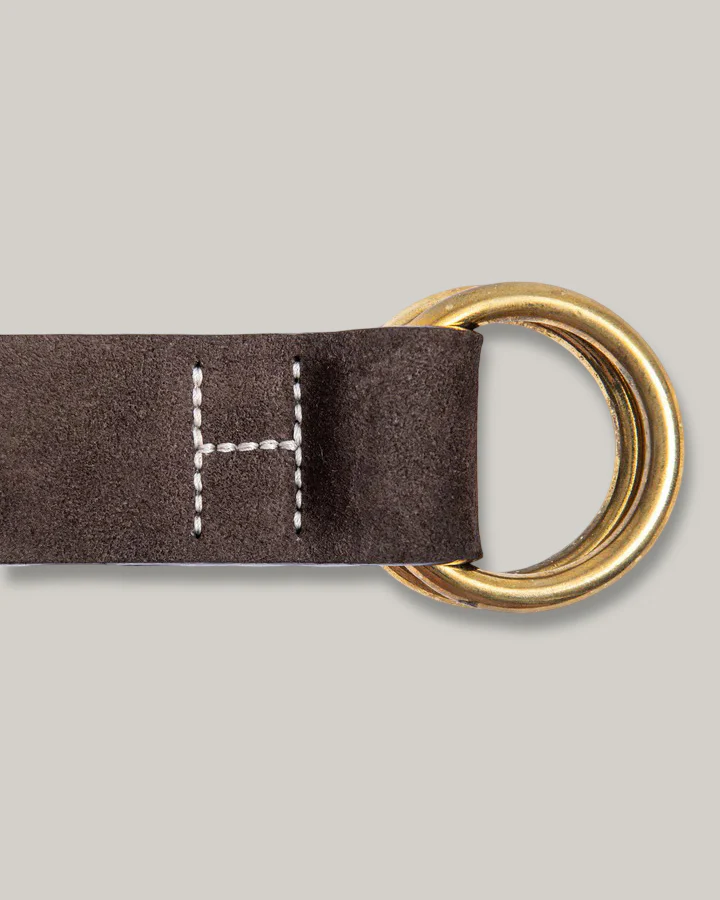 HEIMAT REGATTA BELT - ROUGH OUT LEATHER - WALNUT - Image 2