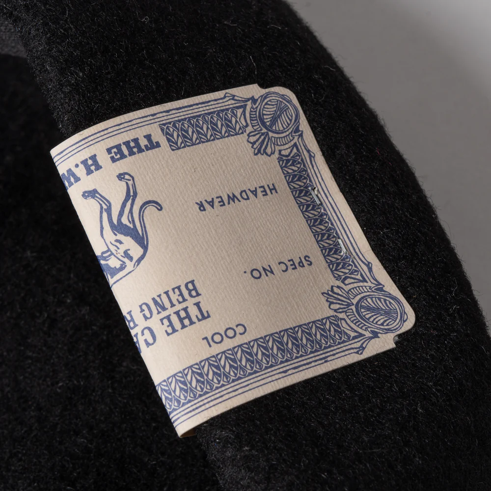H.W. DOG & CO.  BASIC BERET - BLACK - Image 5