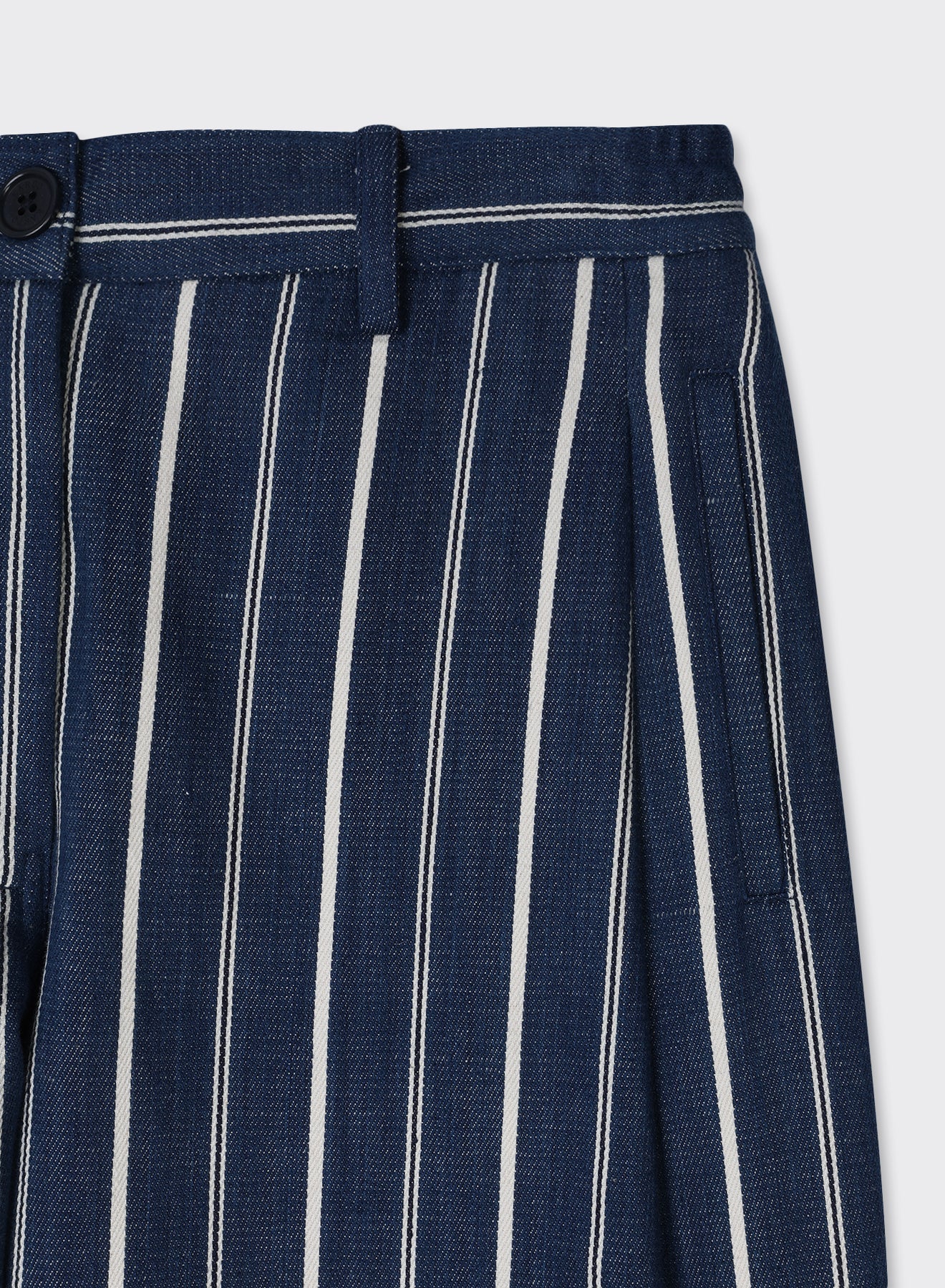 KARDO BHARTI TROUSERS - INDIGO STRIPE - Image 4