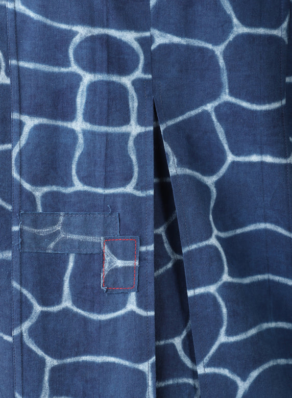 KARDO WOMEN'S EVA SHIBORI DRESS - INDIGO - Image 6