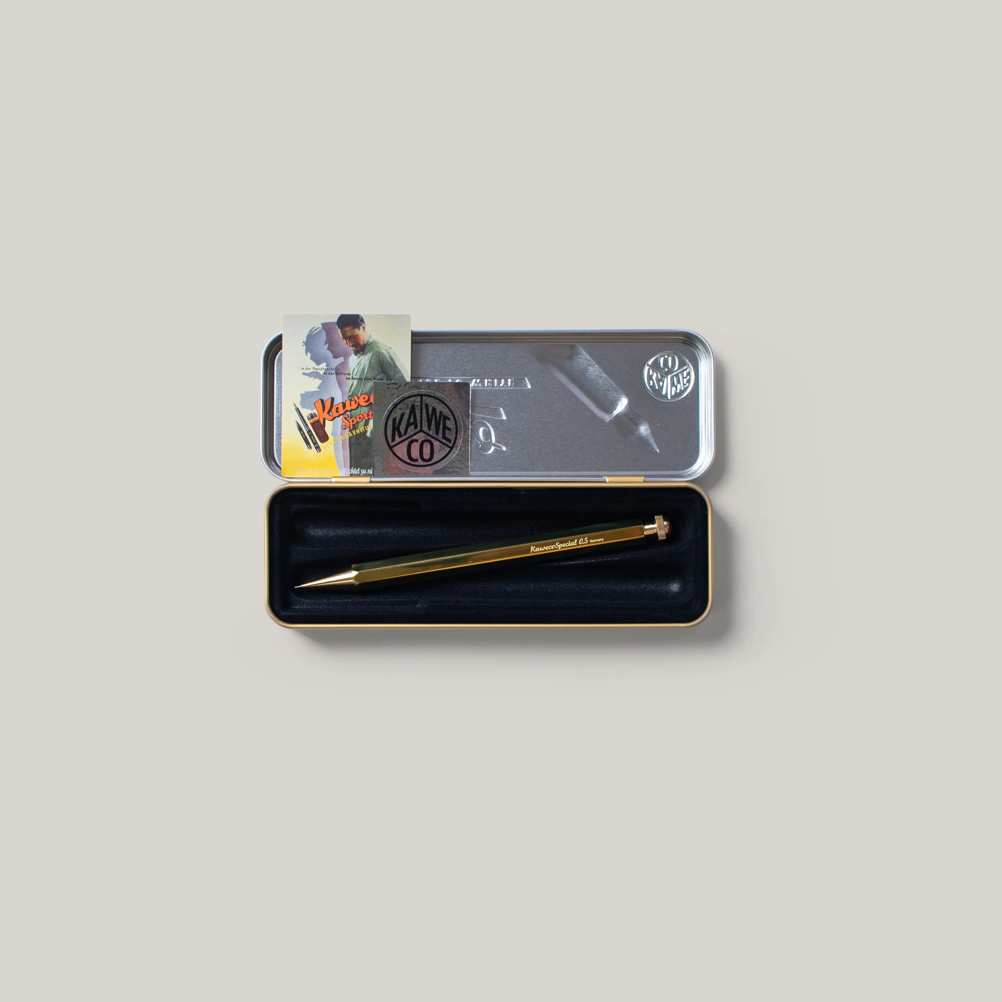 KAWECO SPECIAL PUSH PENCIL - BRASS - Image 3