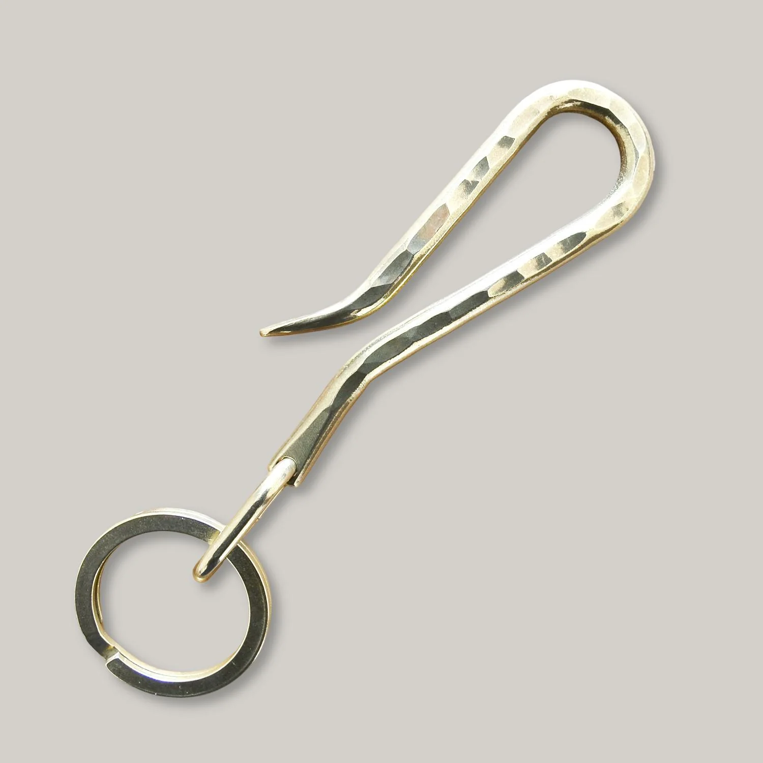 KOBASHI STUDIO BR725HMH HAND MADE HAMMERED KEY HOOK/FLAT RING - Image 3
