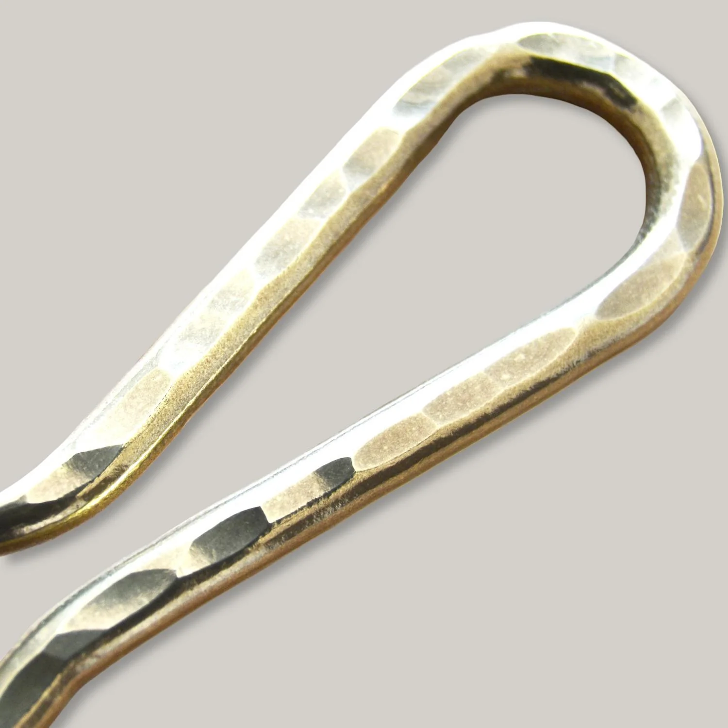 KOBASHI STUDIO BR725HMH HAND MADE HAMMERED KEY HOOK/FLAT RING - Image 4