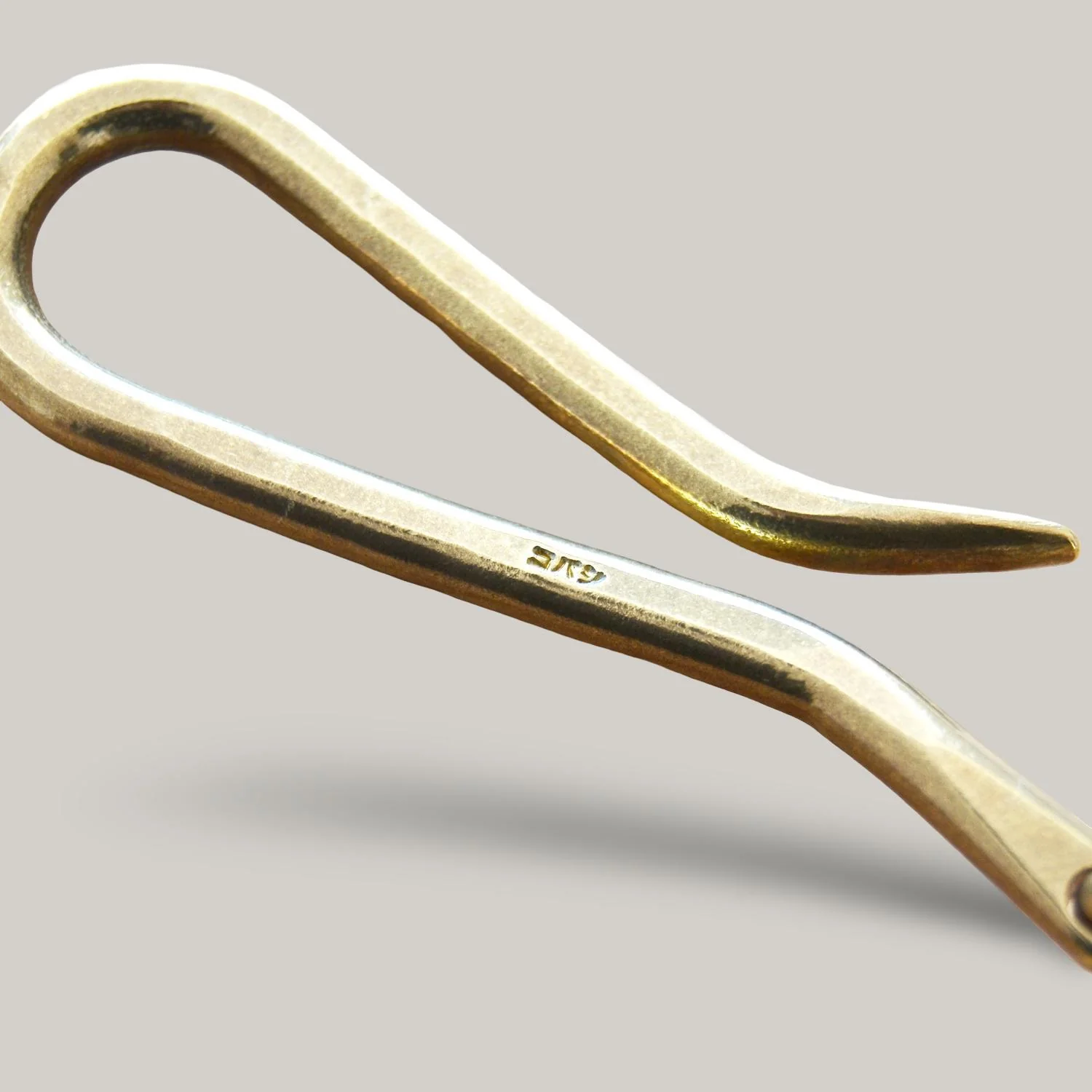 KOBASHI STUDIO BR725HMH HAND MADE HAMMERED KEY HOOK/FLAT RING - Image 5