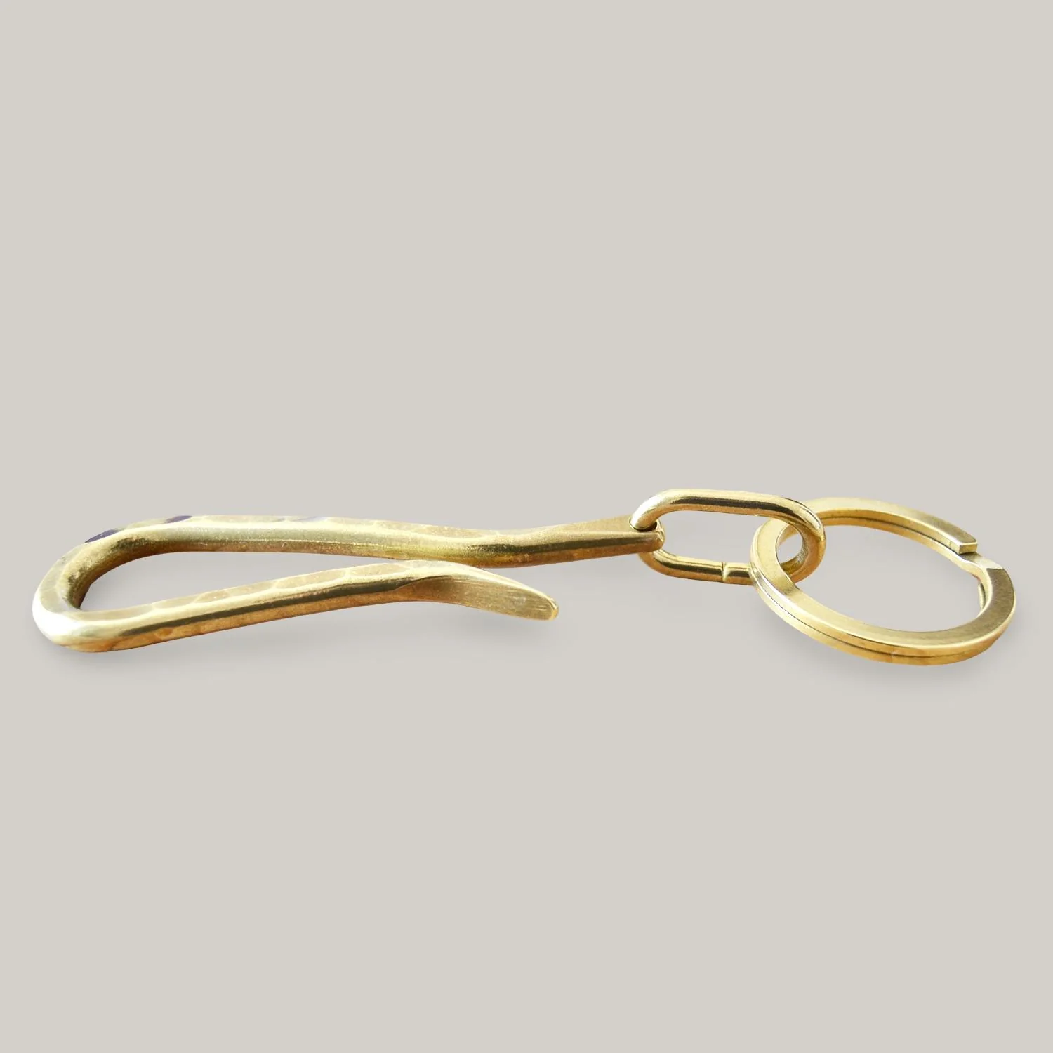 KOBASHI STUDIO BR725HMH HAND MADE HAMMERED KEY HOOK/FLAT RING - Image 7