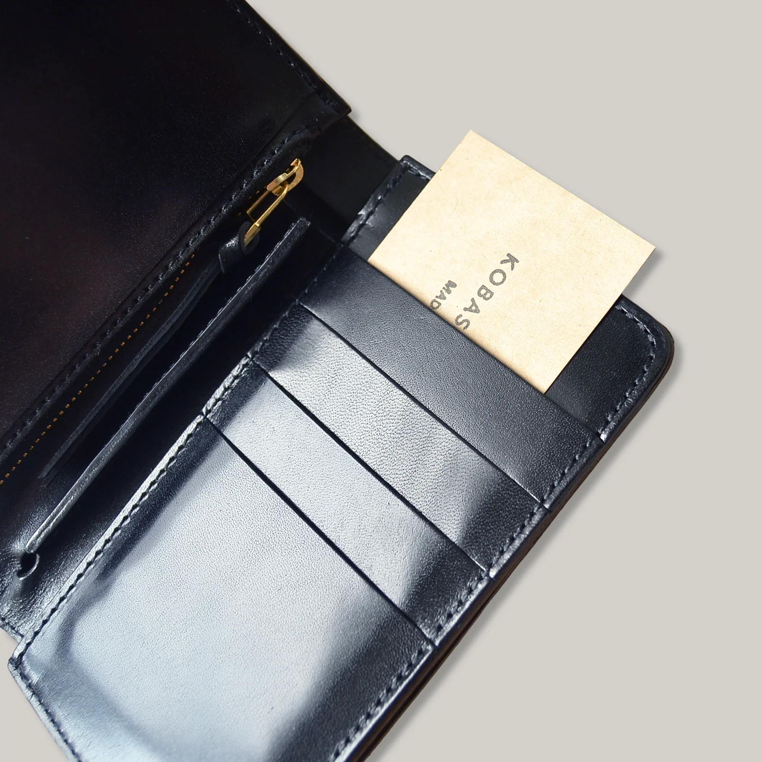 KOBASHI STUDIO WALLET MIDDLE - BLACK - Image 4