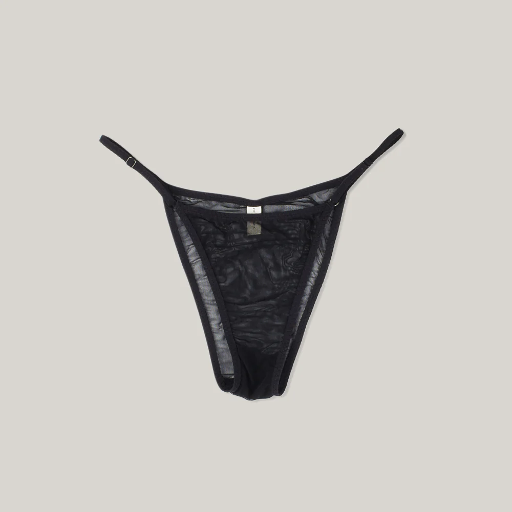 KYE INTIMATES ESSENTIAL STRING BIKINI - BLACK - Image 4