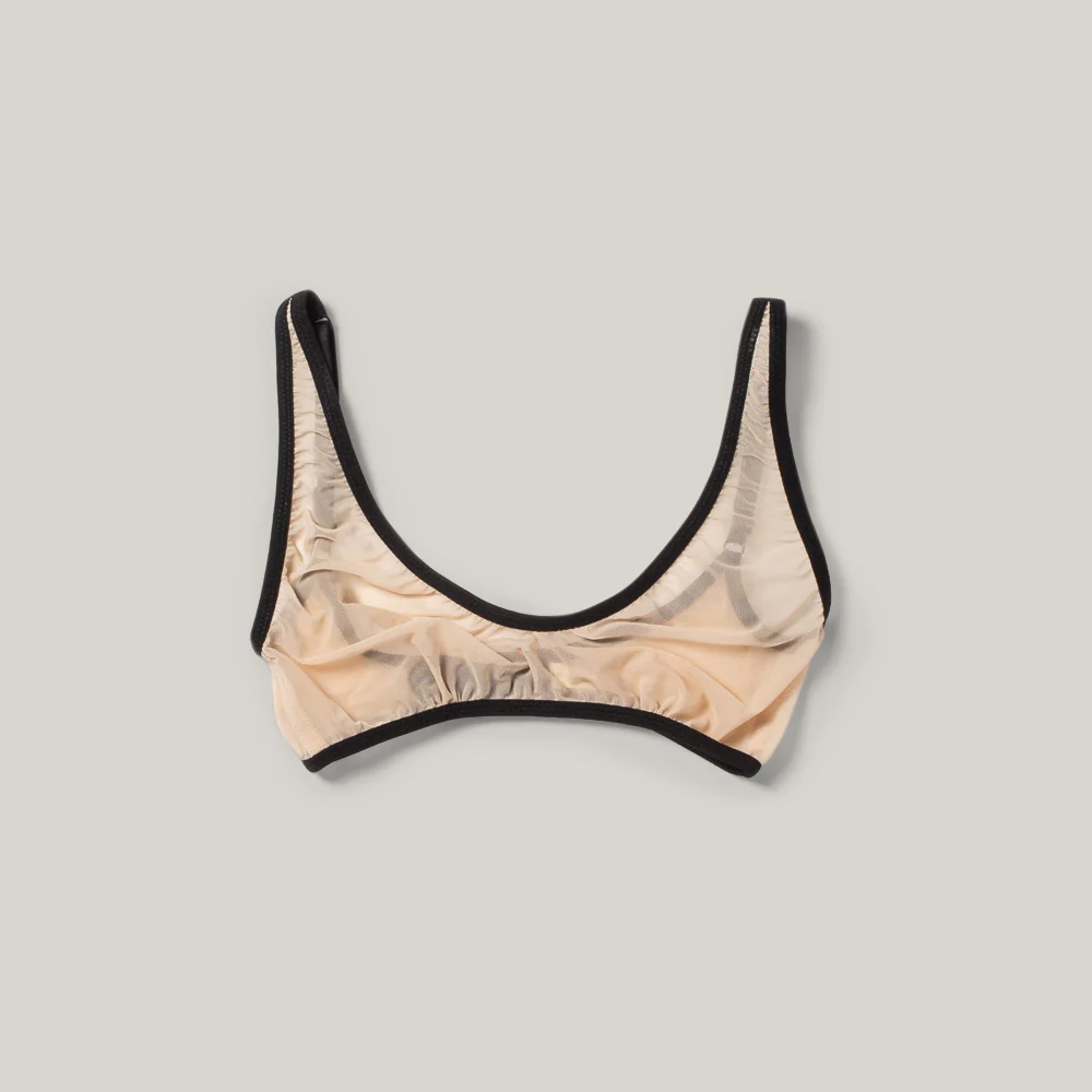 KYE INTIMATES IKEBANA BRA - BLACK + ECRU - Image 3