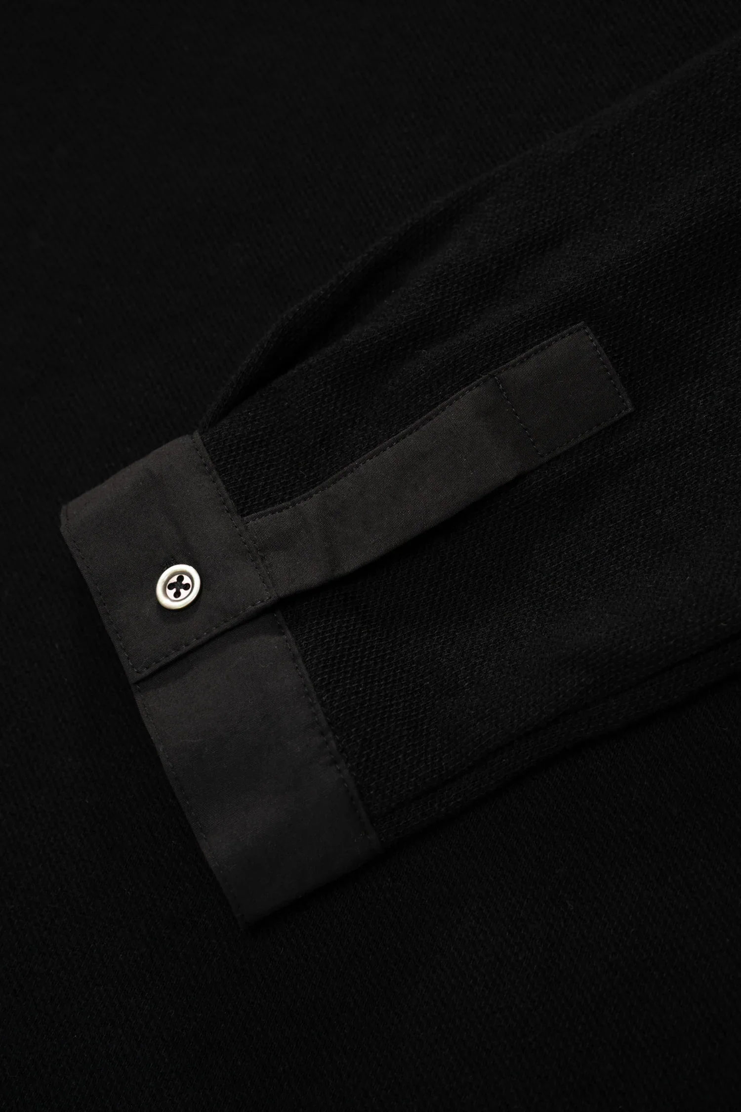 LADY WHITE CO. DOUBLE KNIT POLO - BLACK - Image 6