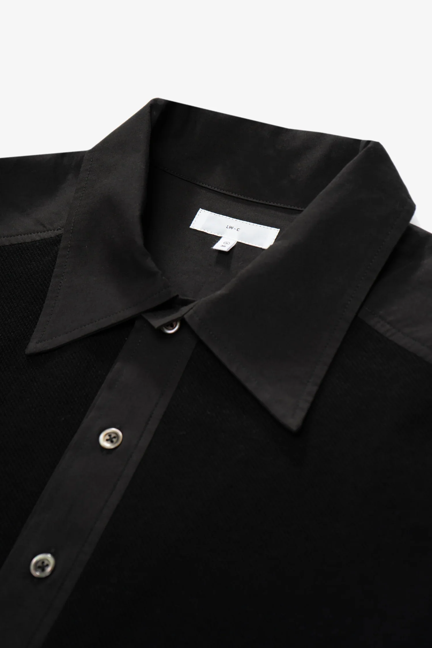 LADY WHITE CO. DOUBLE KNIT POLO - BLACK - Image 7