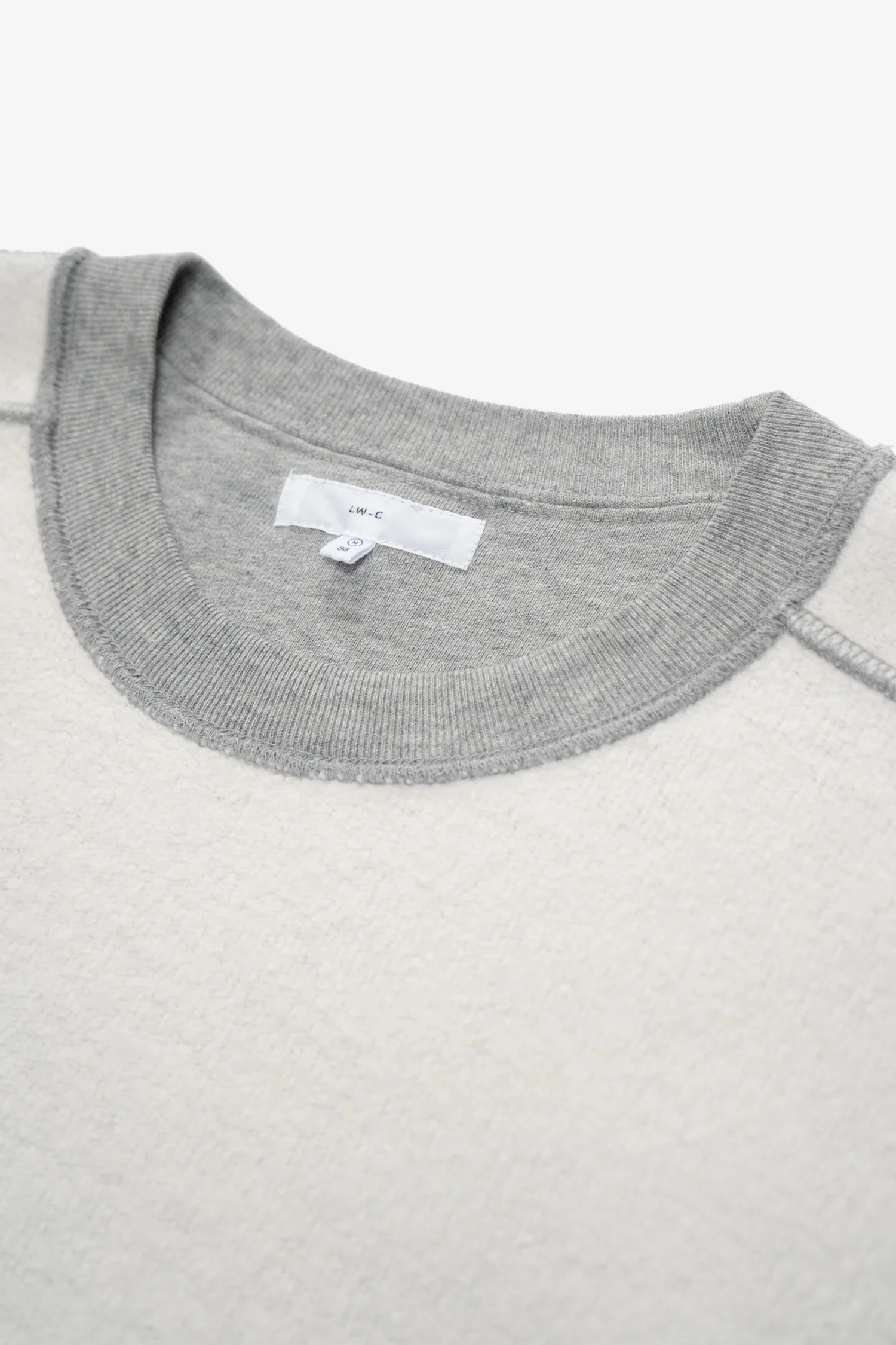 LADY WHITE CO. MINI CREWNECK - REVERSE HEATHER GREY - Image 4