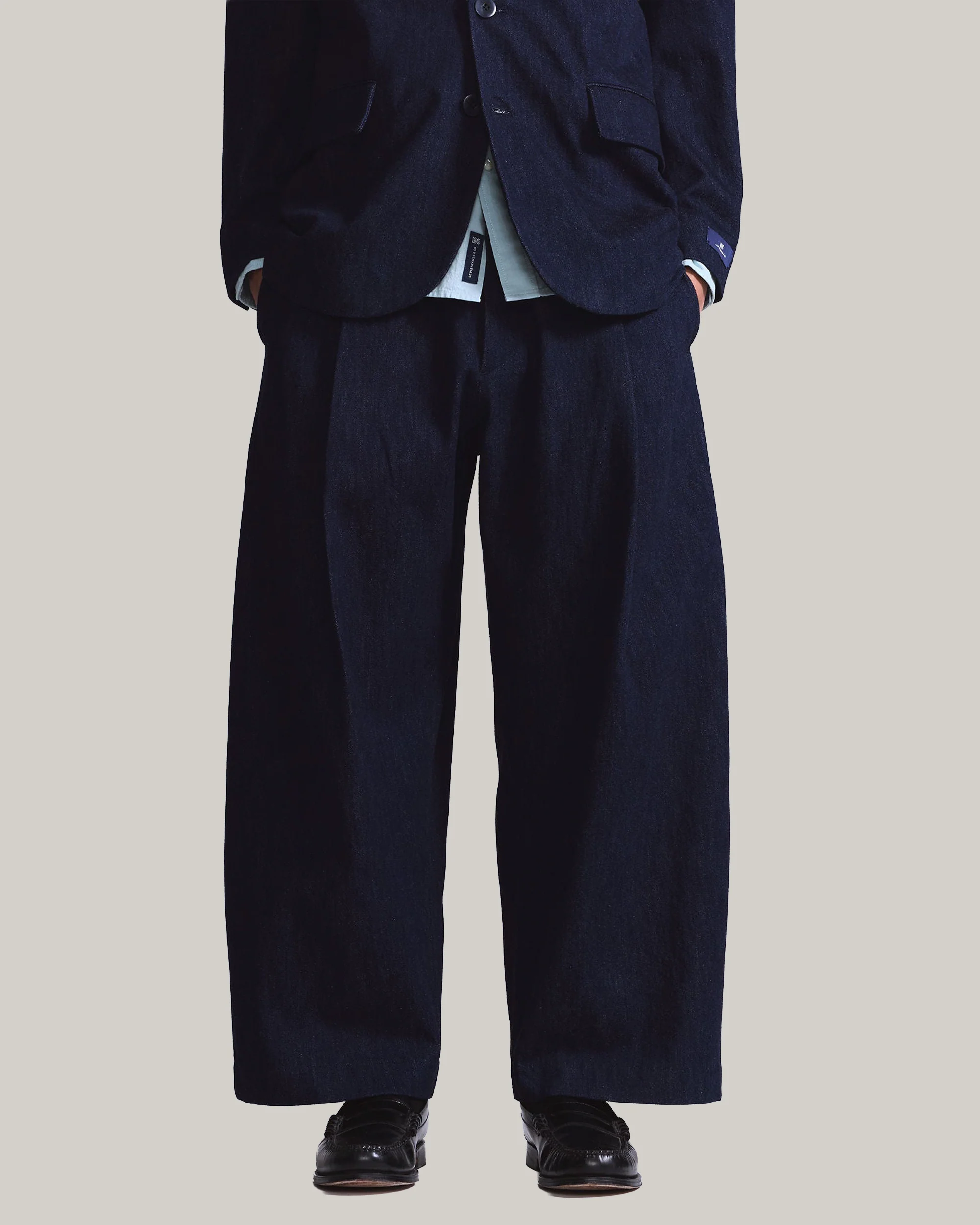 LEVI'S BLUE TAB PLEATED TROUSER - IVY WASH - Image 6