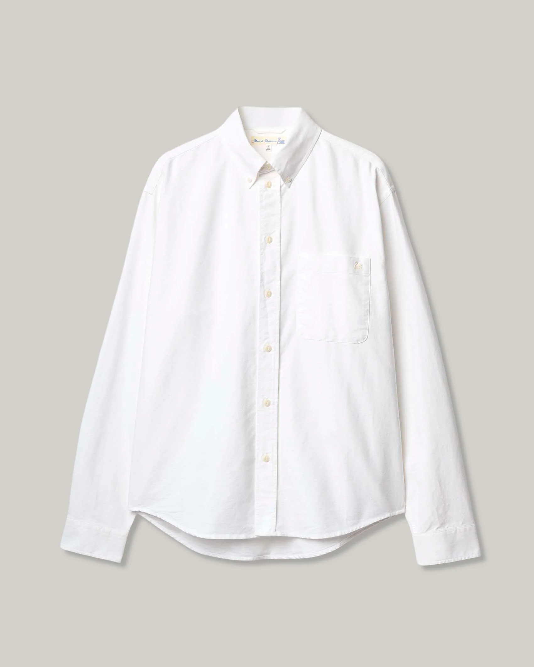 MERZ B. SCHWANEN SHIRT190X BUTTON DOWN OXFORD - WHITE