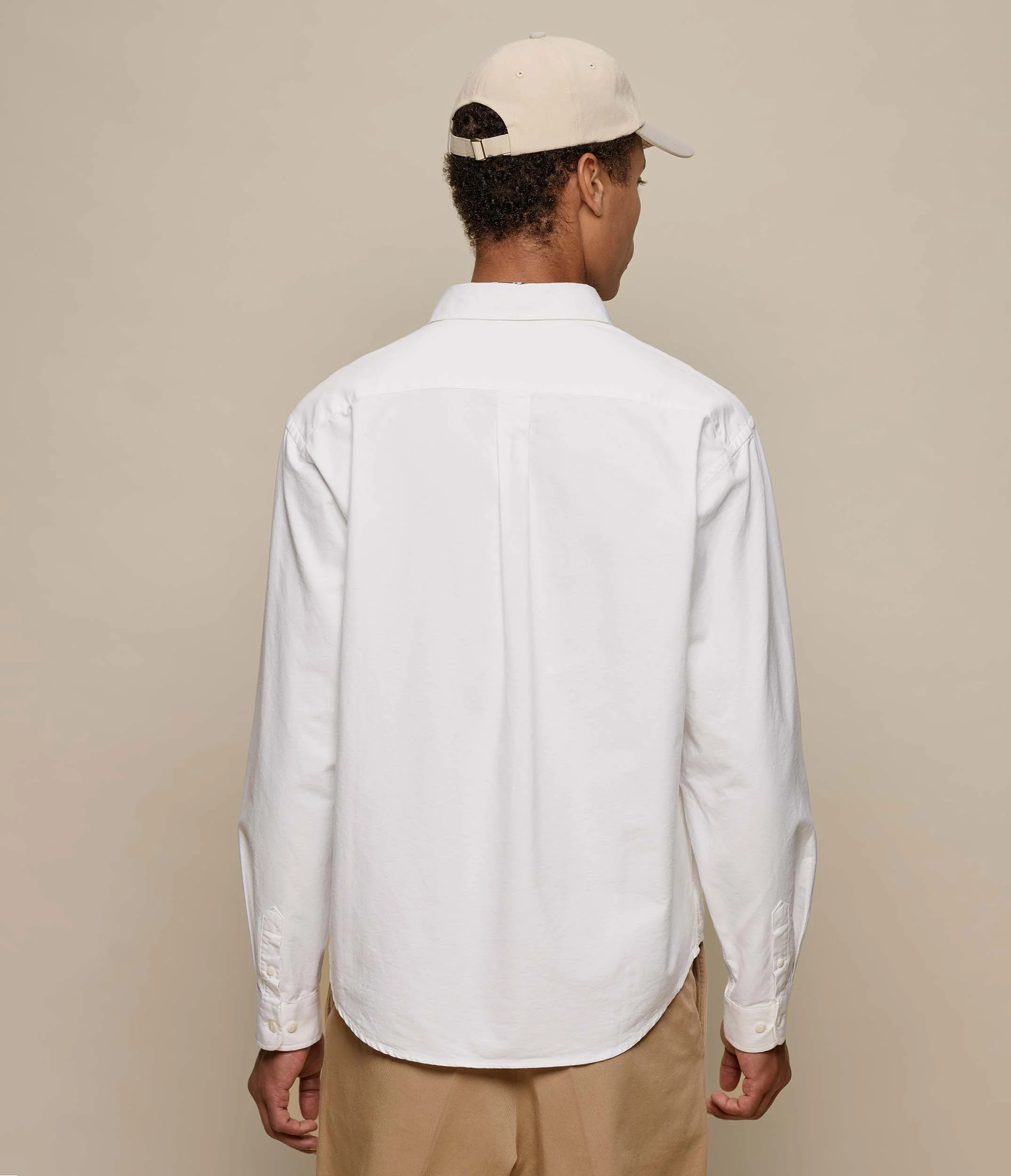 MERZ B. SCHWANEN SHIRT190X BUTTON DOWN OXFORD - WHITE - Image 4