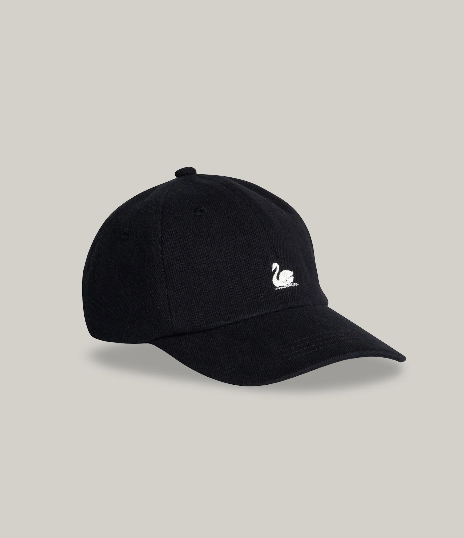 MERZ B. SCHWANEN SWAN LOGO CAP - DEEP BLACK - Image 3