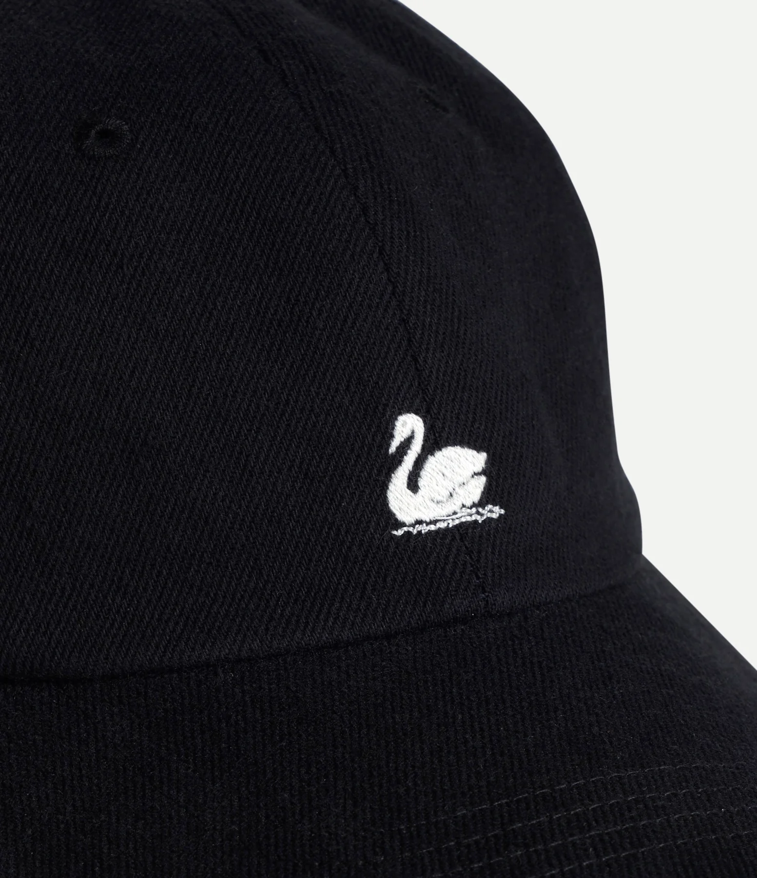 MERZ B. SCHWANEN SWAN LOGO CAP - DEEP BLACK - Image 5