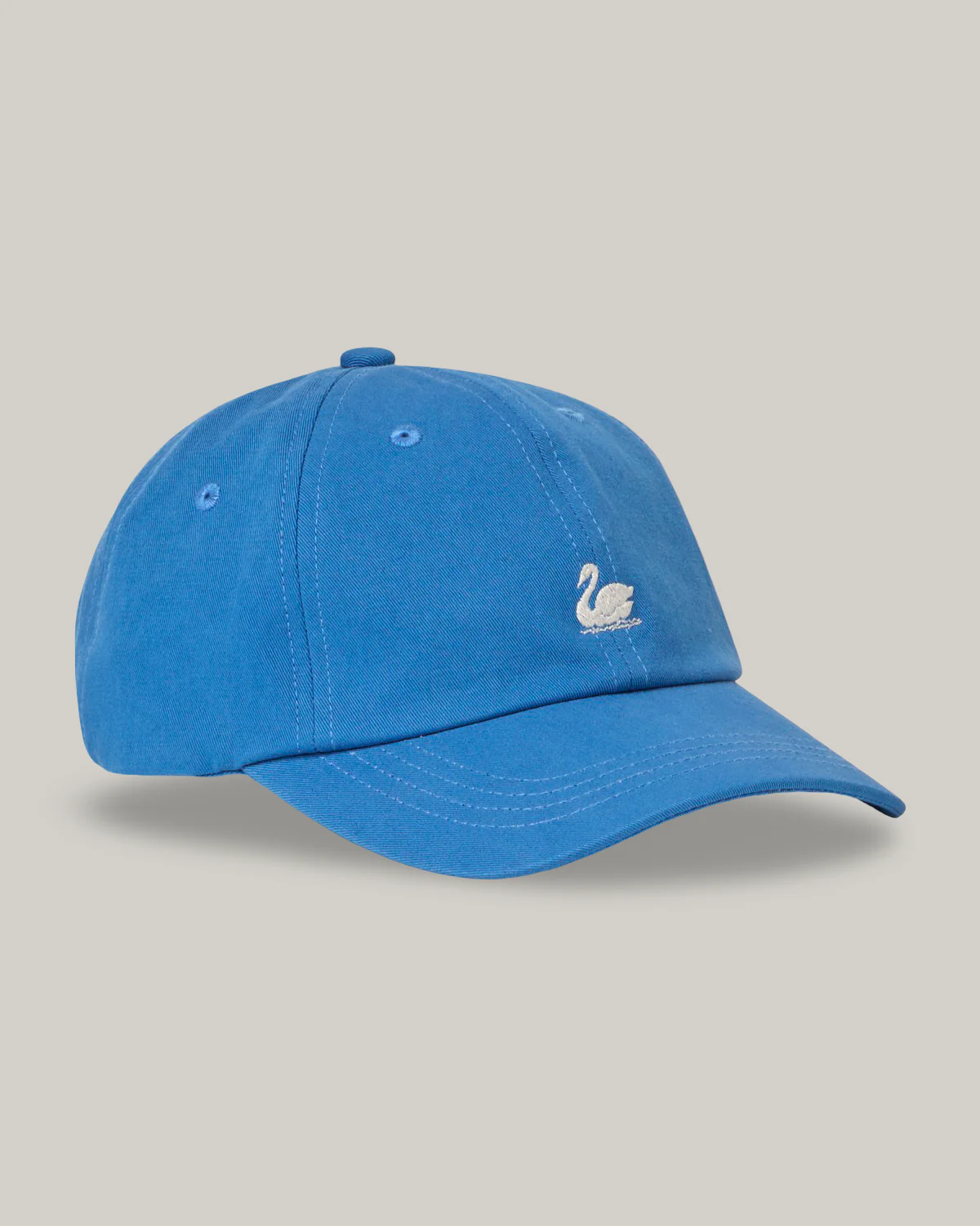 MERZ B. SCHWANEN SWAN LOGO CAP - WASHED BLUE/ NATURE - Image 2