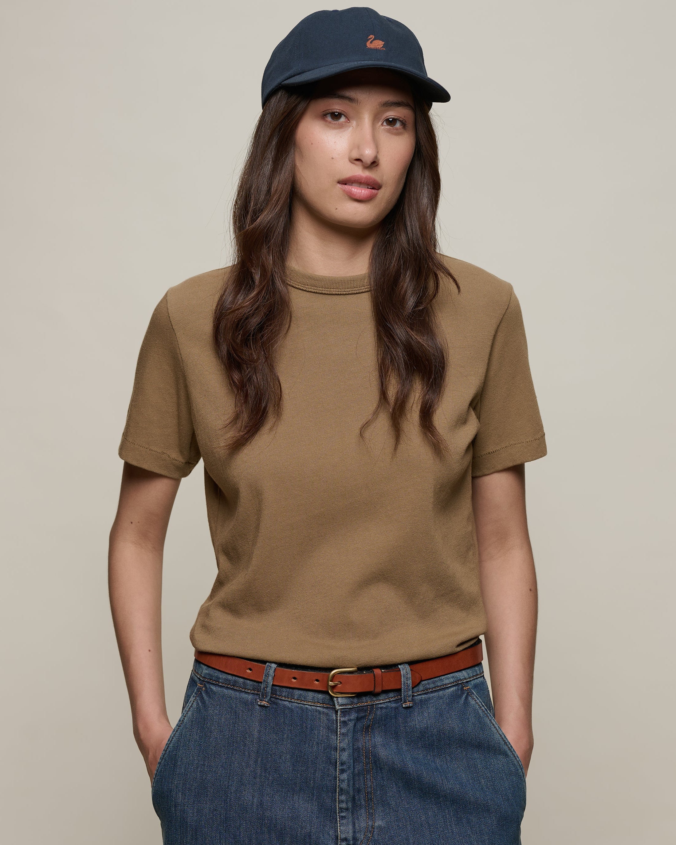 MERZ B. SCHWANEN WOMEN'S T-SHIRT - DUSTED KHAKI - Image 2
