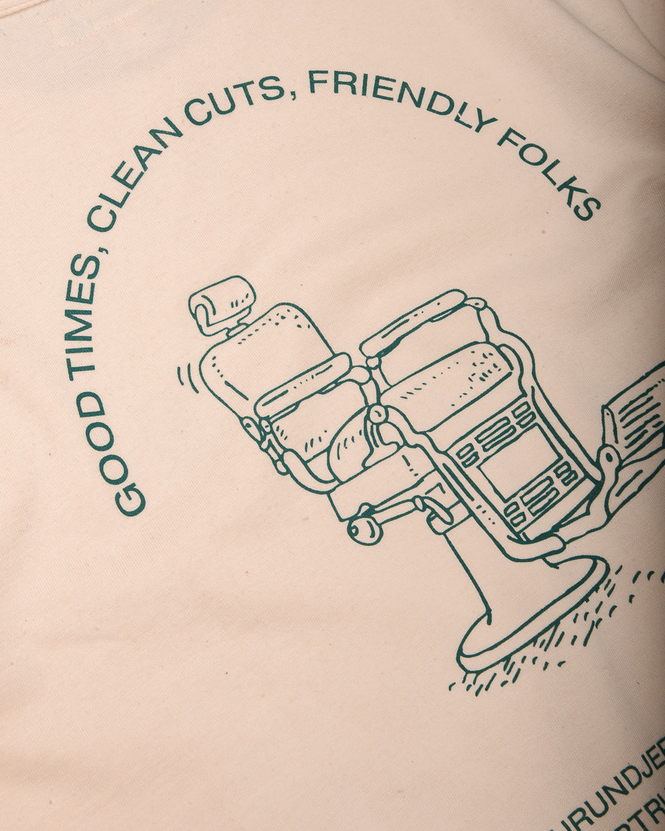 MERZ B SCHWANEN x PP BARBERS SOUVENIR TEE - NATURAL - Image 4