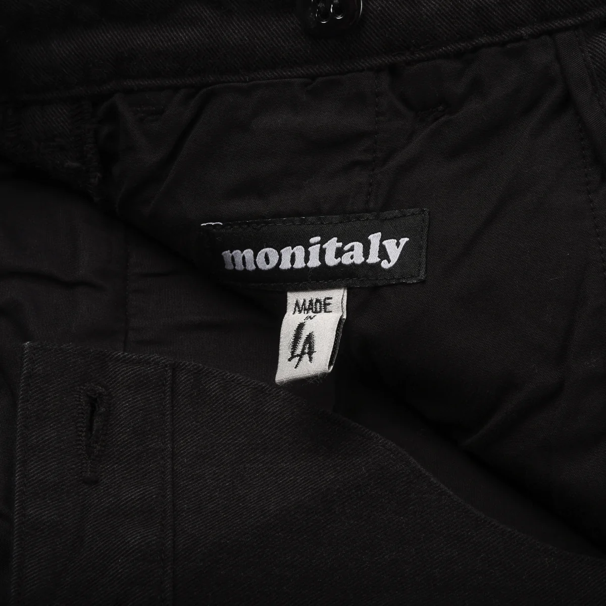 MONITALY EKUSY PANTS - COTTON RIPSTOP - BLACK - Image 7