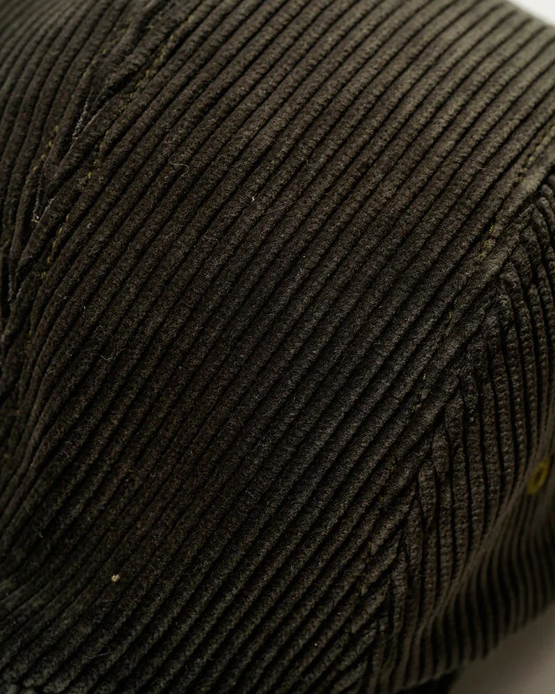 NIGEL CABOURN MAINLINE LOW CAP - 8W CORDUROY - CHARCOAL GREY - Image 2