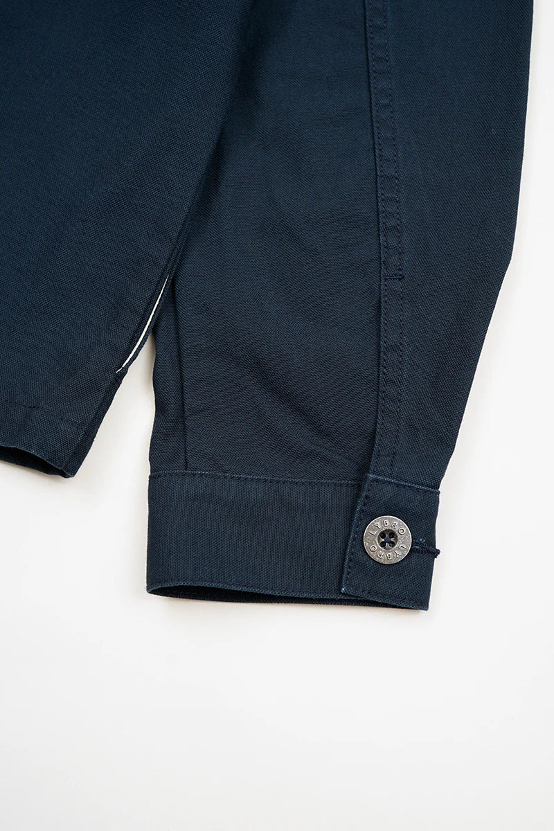 NIGEL CABOURN SHORT ANGLED JACKET - DUCK CANVAS - NAVY - Image 7