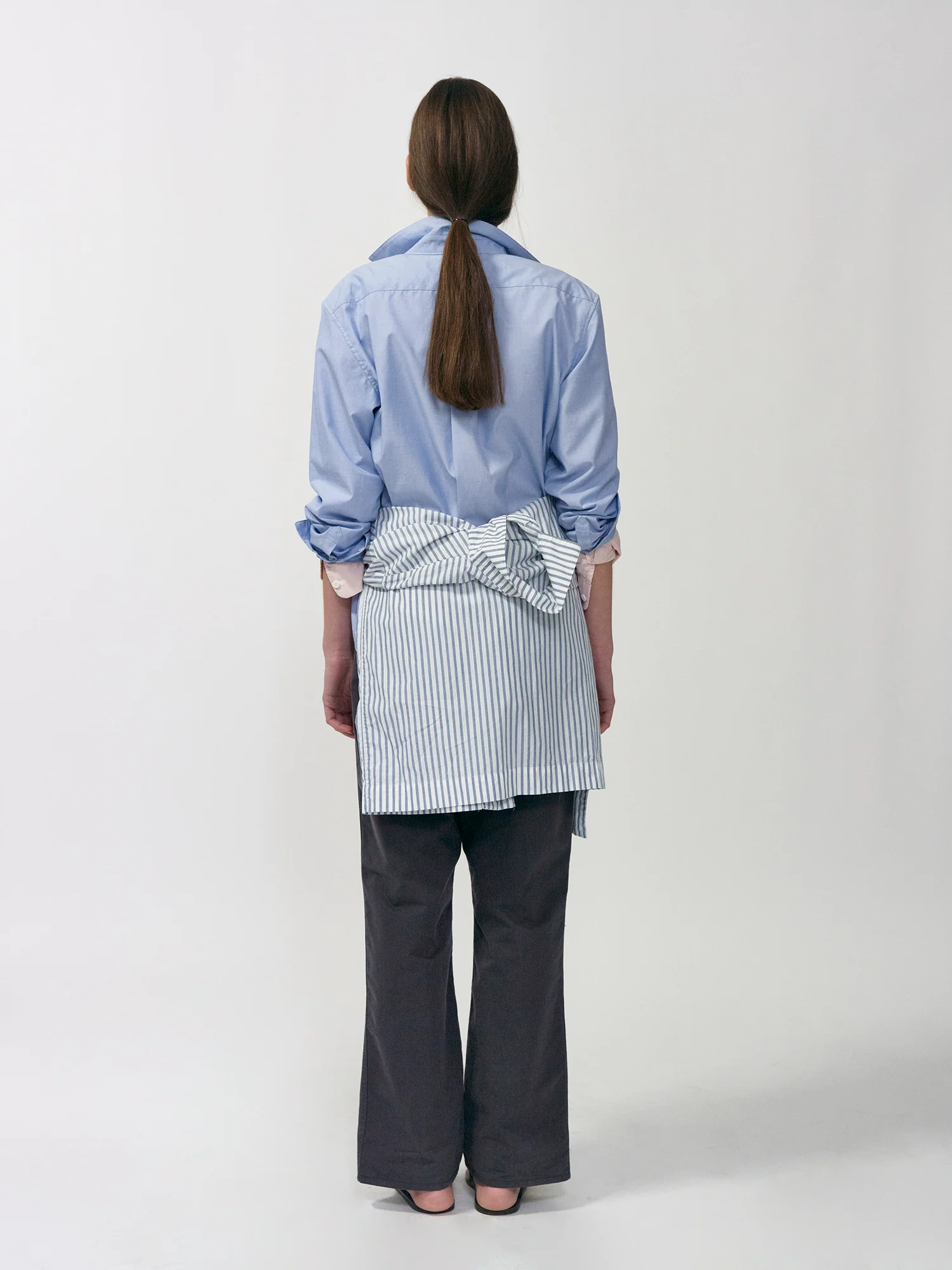 NOTHING WRITTEN PORT STANDARD FIT SHIRT - LIGHT BLUE - Image 6
