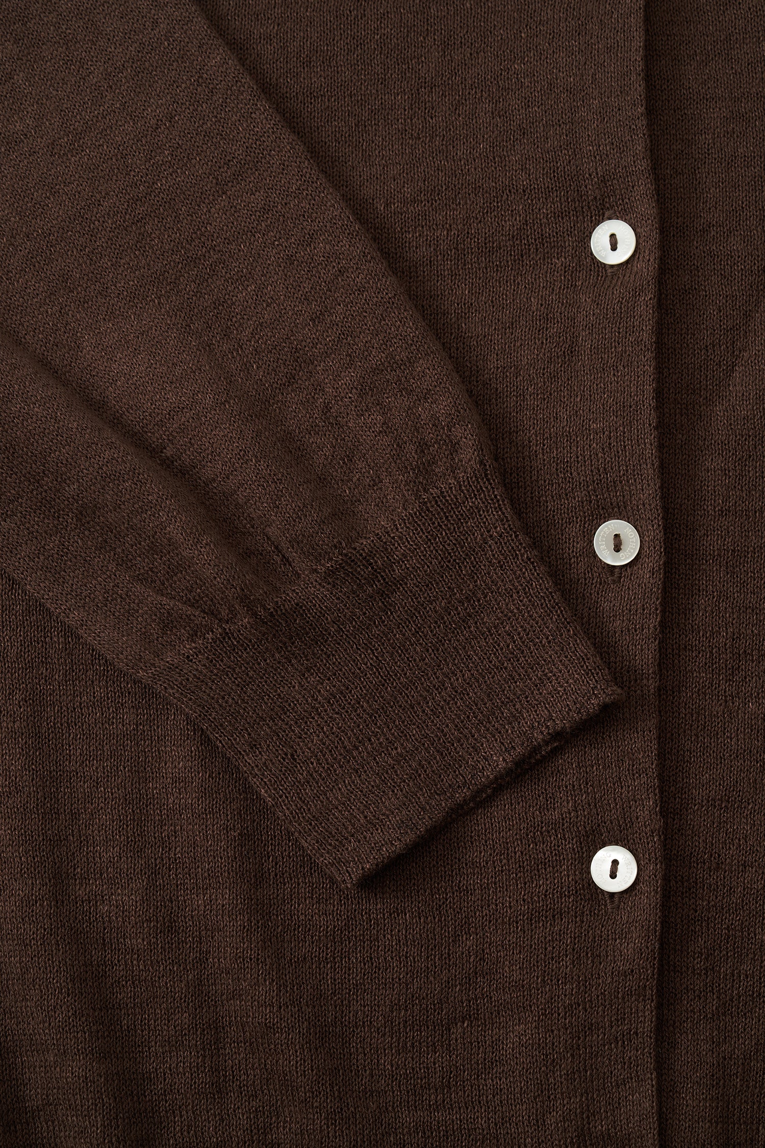 NOTHING WRITTEN ROLA LINEN CARDIGAN - BROWN - Image 7