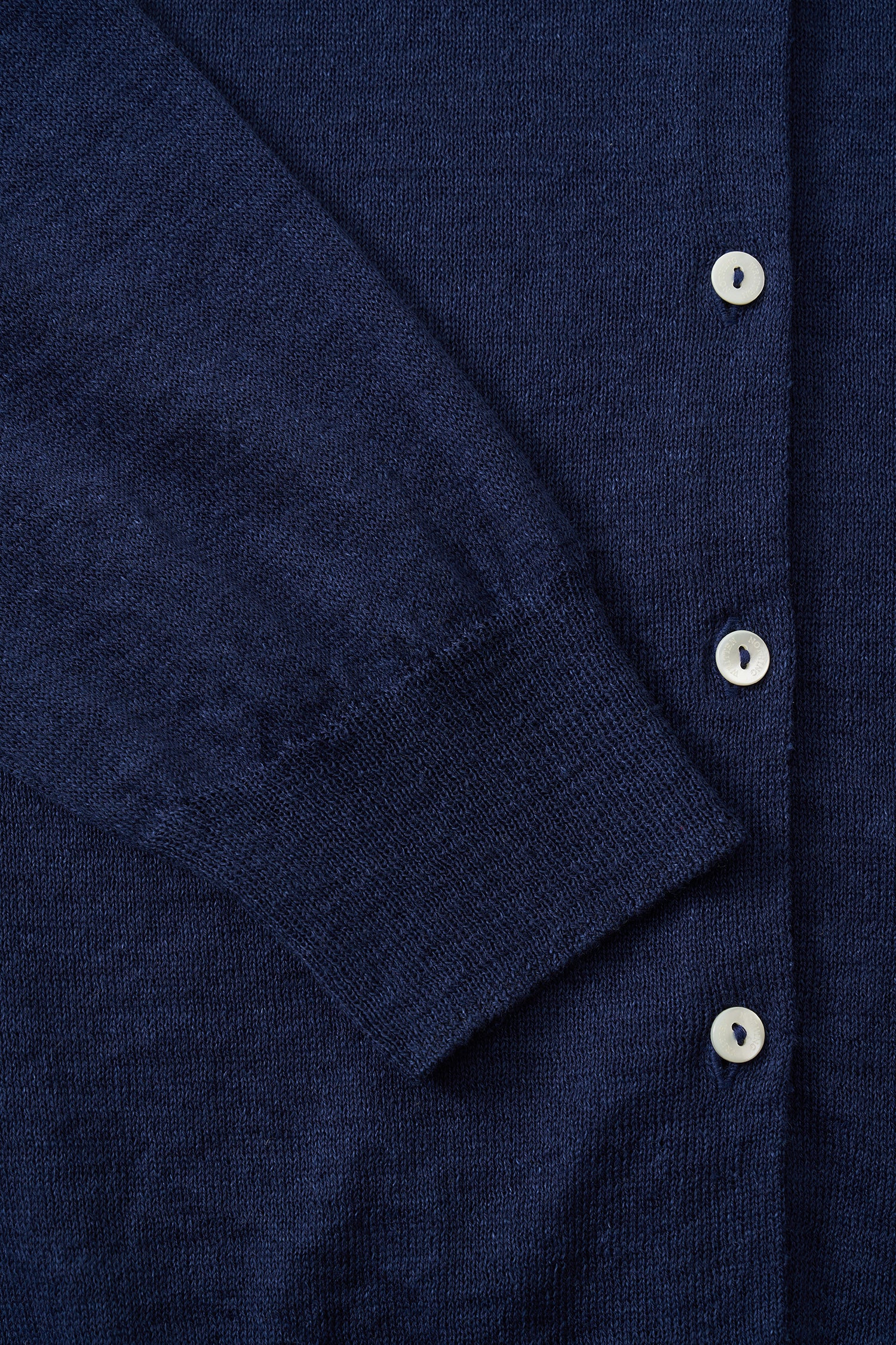 NOTHING WRITTEN ROLA LINEN CARDIGAN - NAVY - Image 4