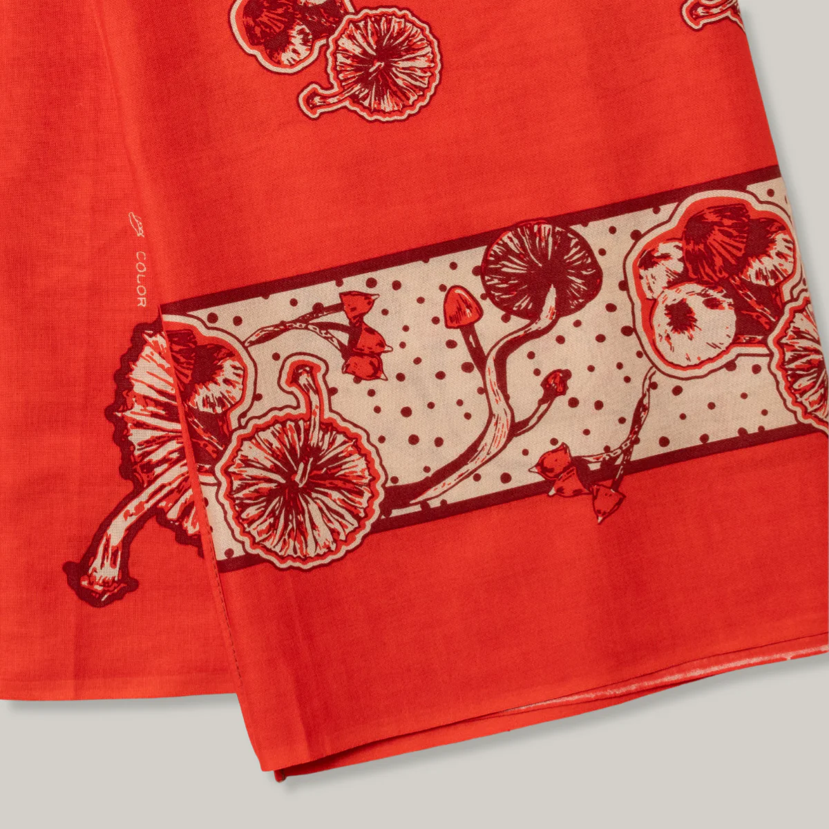ONE EAR BRAND "SINCERITY" BANDANA - TOMATO SOUP - Image 3