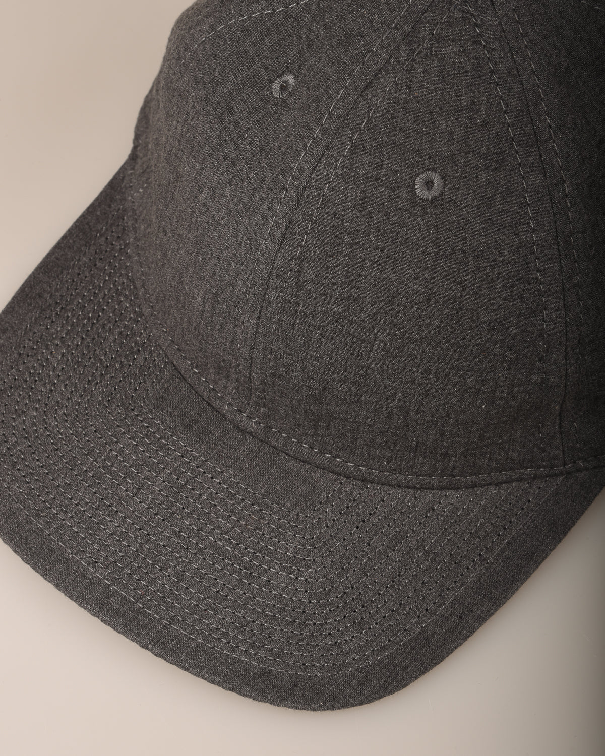 POTEN SEERSUCKER CAP - CHARCOAL GREY - Image 4