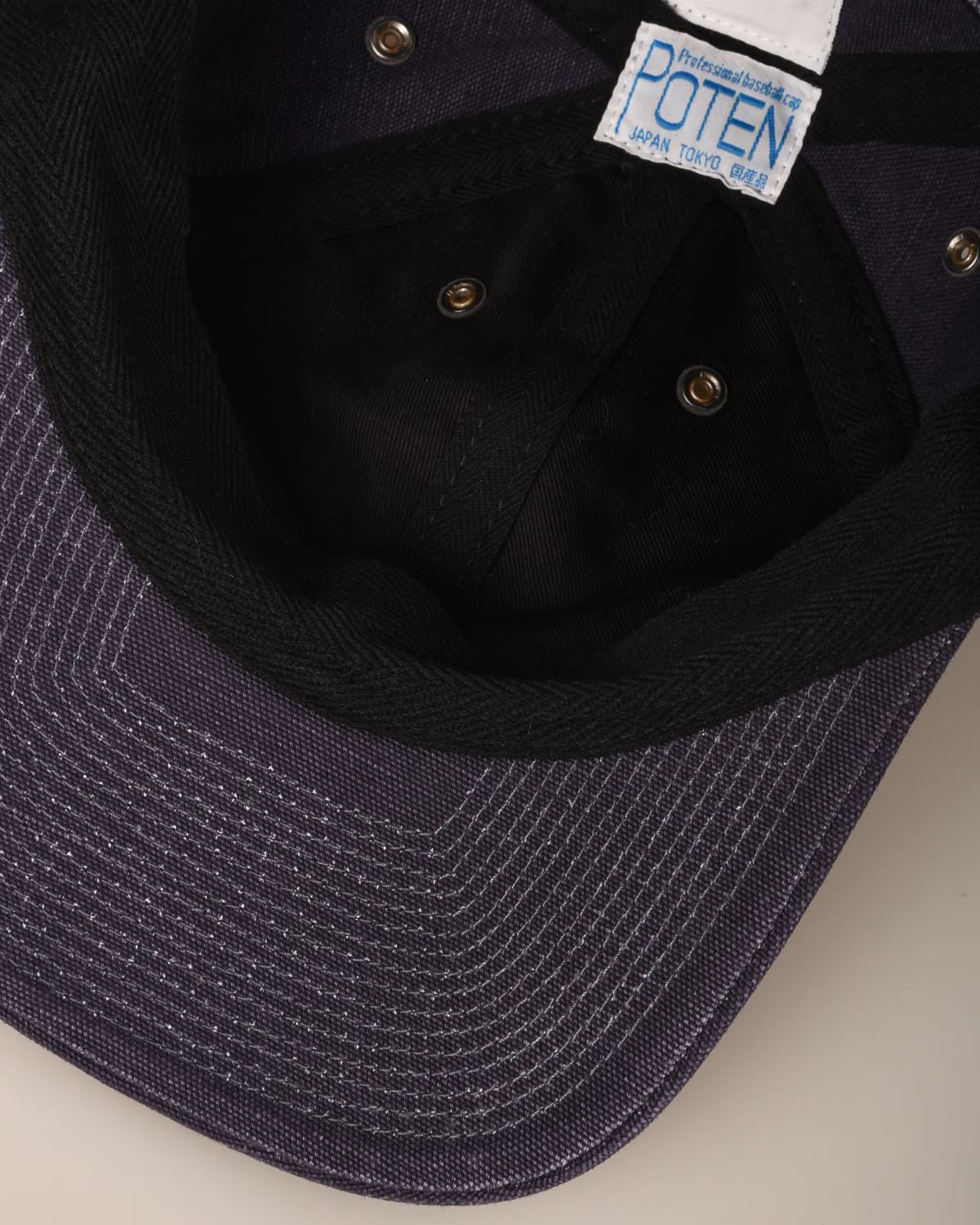 POTEN VINTAGE DUCK CAP - NAVY - Image 5