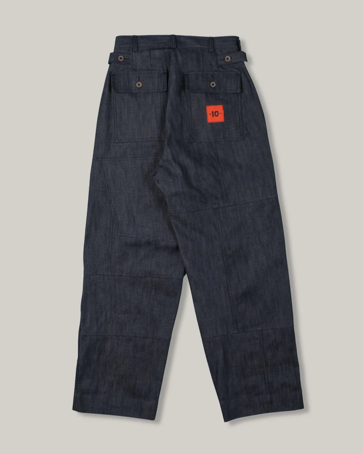 PPHH x W'MENSWEAR UNISEX FREEDOM FLIGHT TROUSER -  BLUE DENIM - Image 3