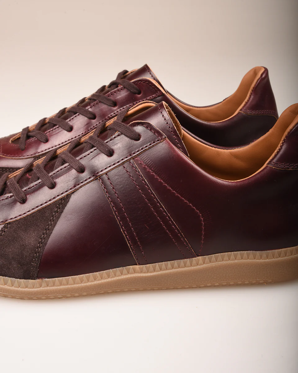 REPRODUCTION OF FOUND - GERMAN MILITARY TRAINER - BURGUNDY HORWEEN - Image 7