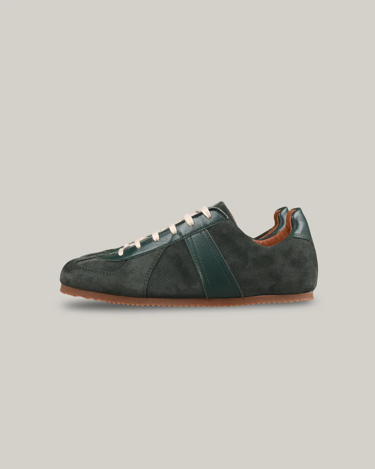 REPRODUCTION OF FOUND - GERMAN MILITARY TRAINER - DARK GREEN SUEDE - Image 2