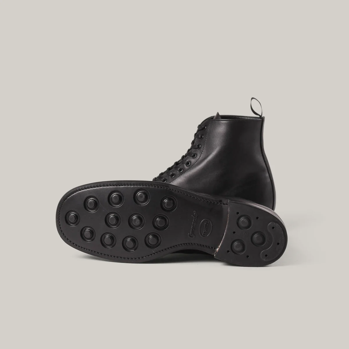 SANDERS BLACK OTTER WAXY APRON BOOT - BLACK - Image 3