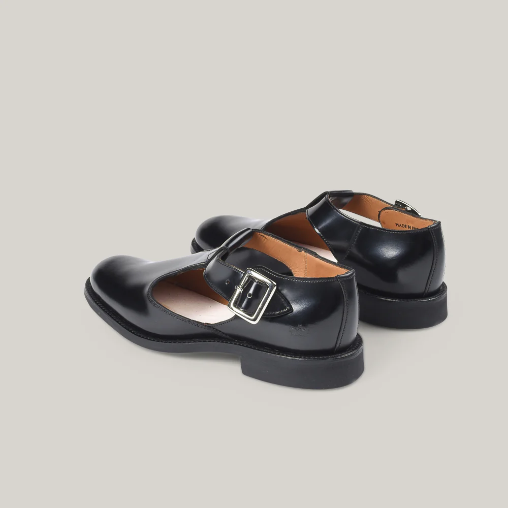 SANDERS FEMALE MILITARY SANDAL - BLACK - Image 3