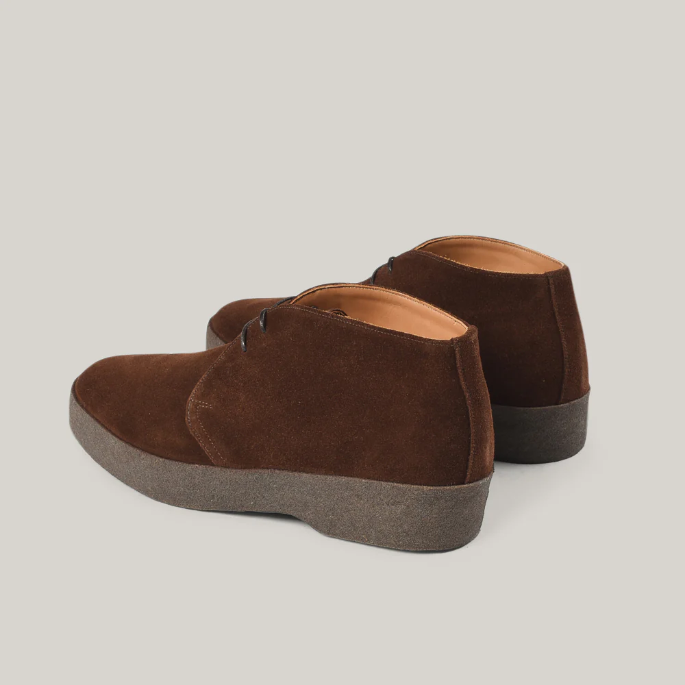 SANDERS MENS POLO SUEDE BRIT CHUKKA BOOT - SNUFF - Image 3
