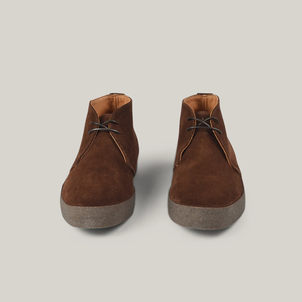 SANDERS MENS POLO SUEDE BRIT CHUKKA BOOT - SNUFF - Image 5
