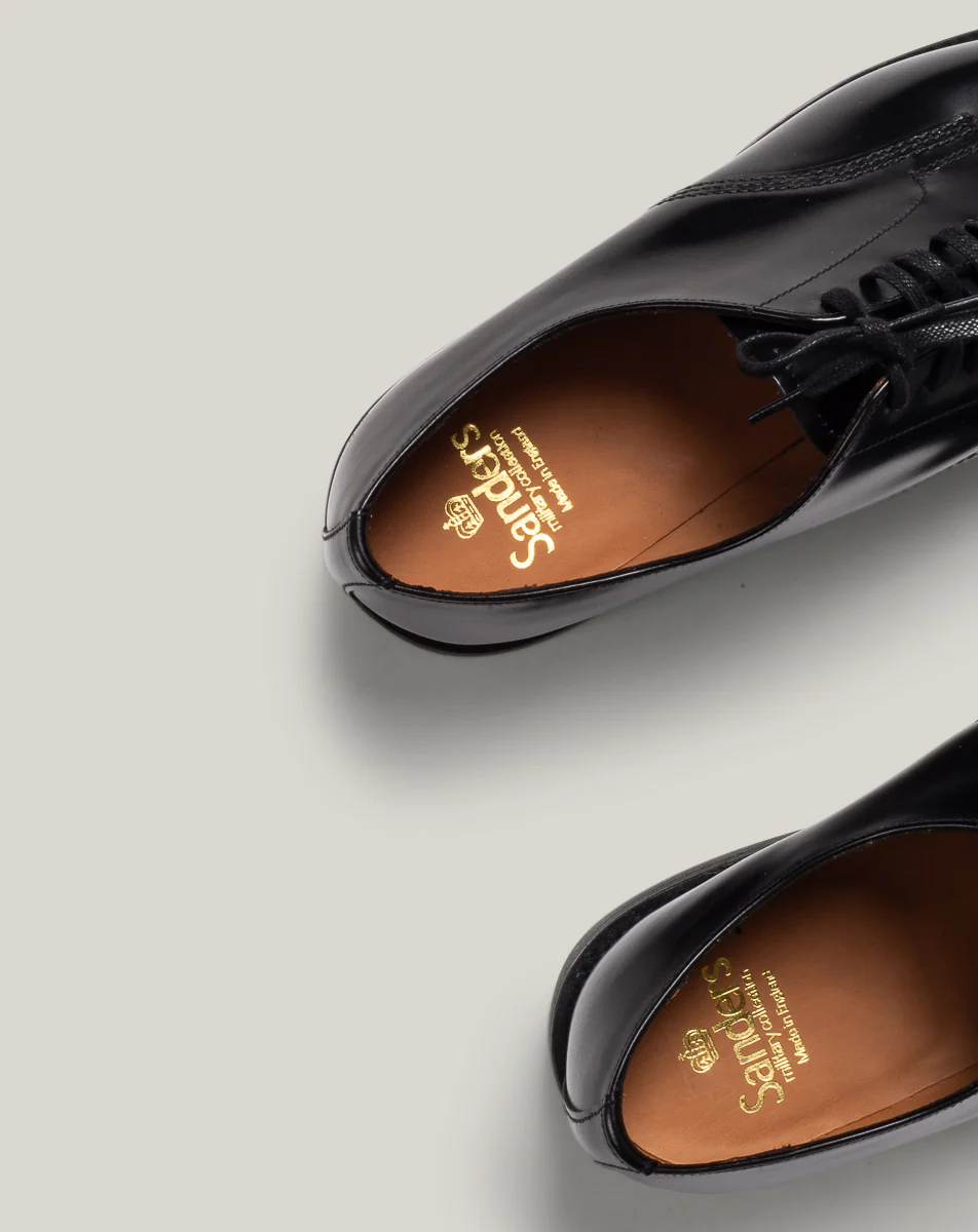 SANDERS MILITARY DERBY SHOE - BLACK - Image 9